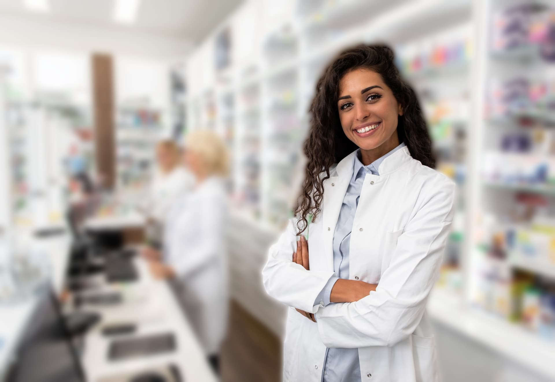 Pharmacist at Elmont Drugs ready to help